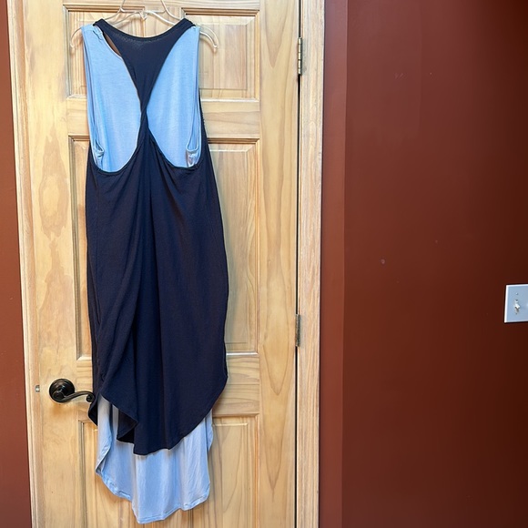 DKNY 2 layer summer maxi dress.  Size L - Picture 2 of 5